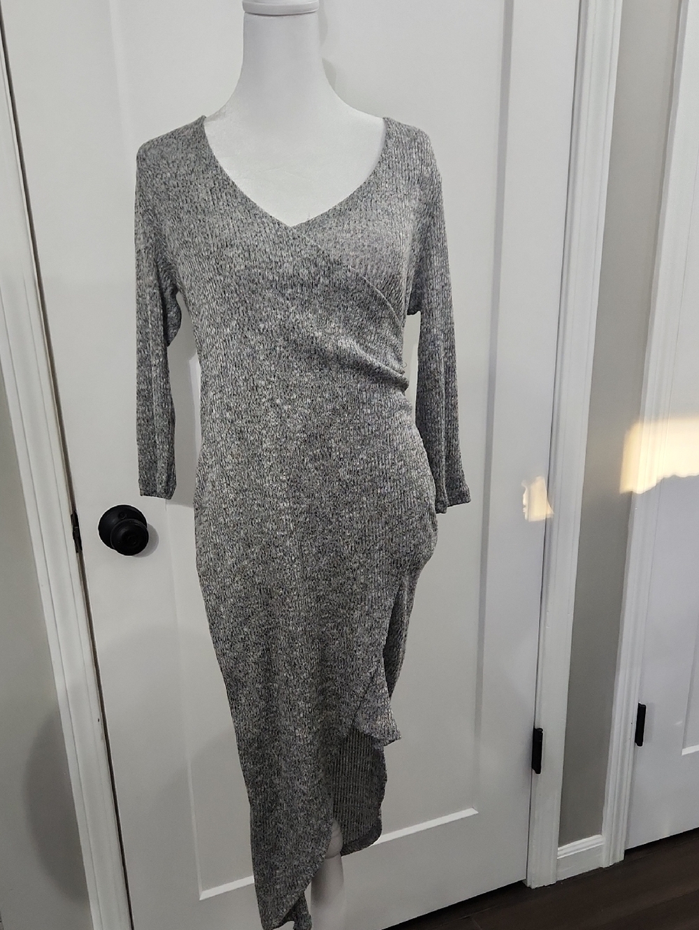 Tulip Hem Wrap Dress